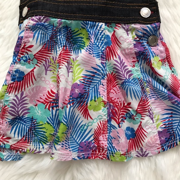 Coogi Denim & Tropical Palm Print Dress Size:2T - Picture 3 of 5